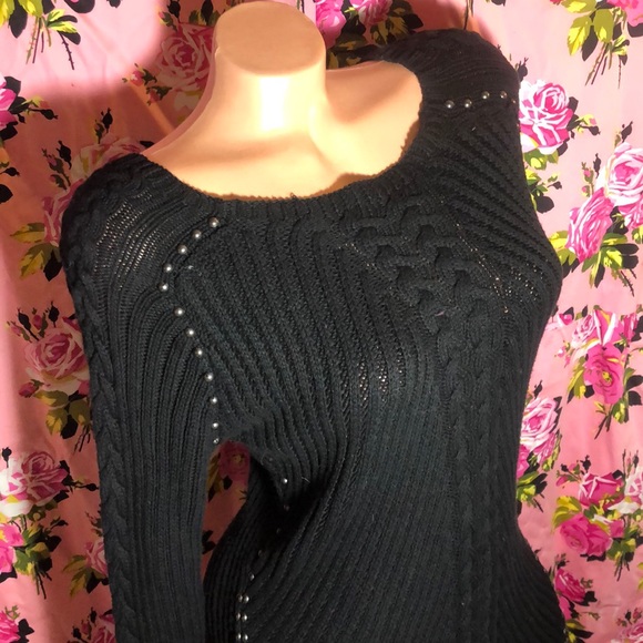 Philosophy sweater tunic mod punk slit knit cotton - Picture 3 of 6